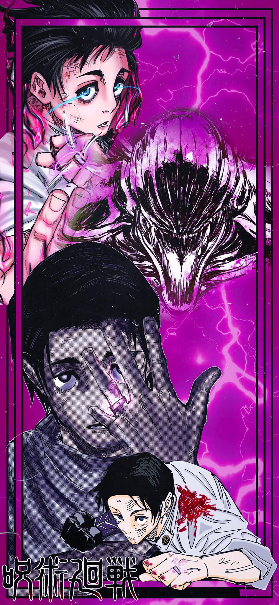Jujutsu Kaisen iPhone wallpaper (Culling Games panels referenced)