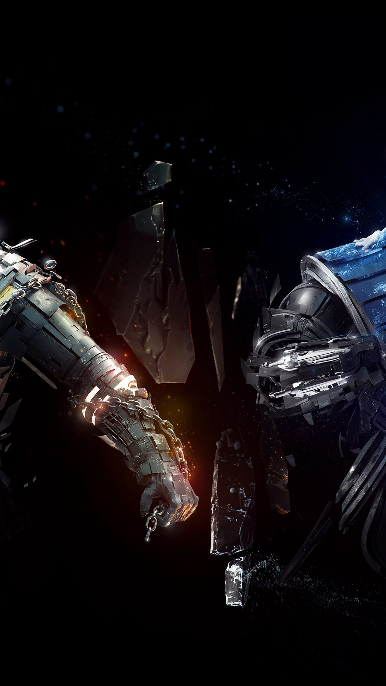 Mortal Kombat Sub Zero Scorpion Artwork 4K Wallpaper