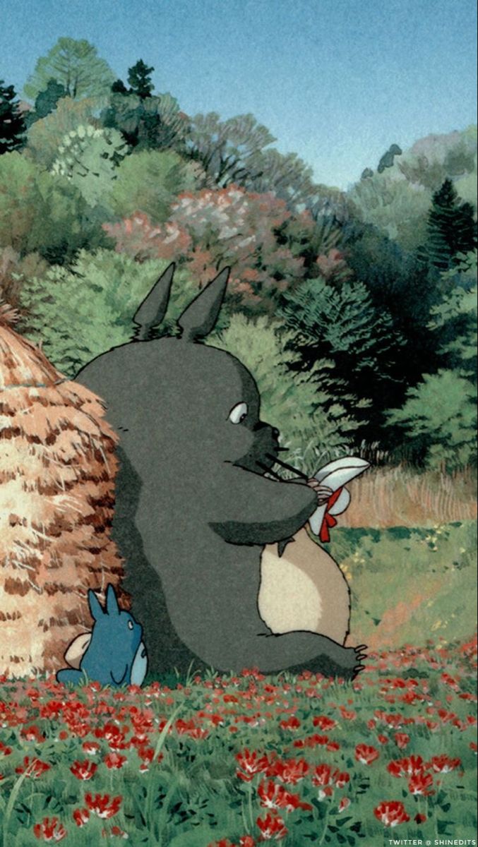 My neighbor Totoro wallpaper. Ghibli artwork, Studio ghibli background, Ghibli art