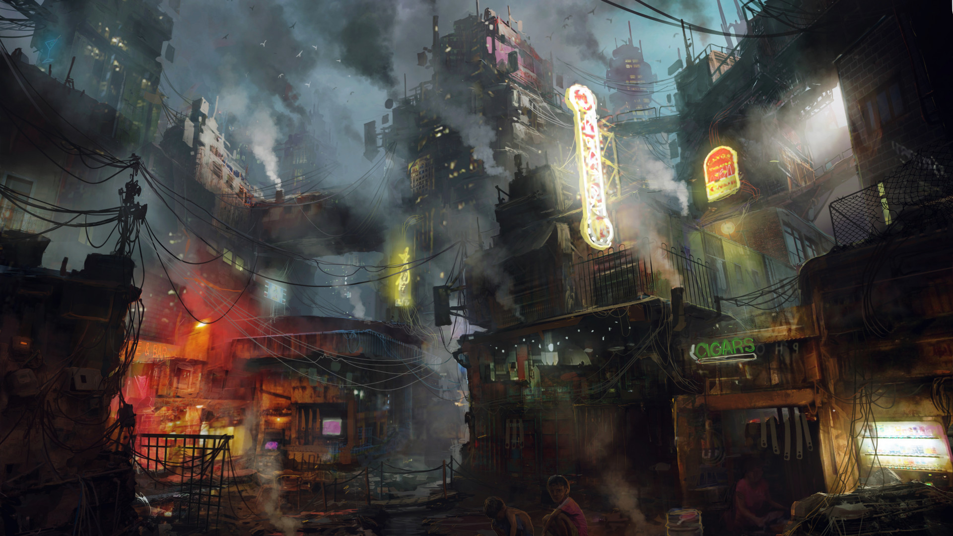 Wallpaper futuristic, dark, future world, 5K, Art