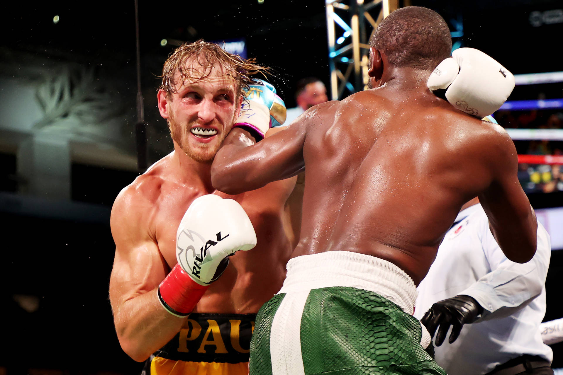 Download Intense Boxing Match Of Logan Paul Wallpaper