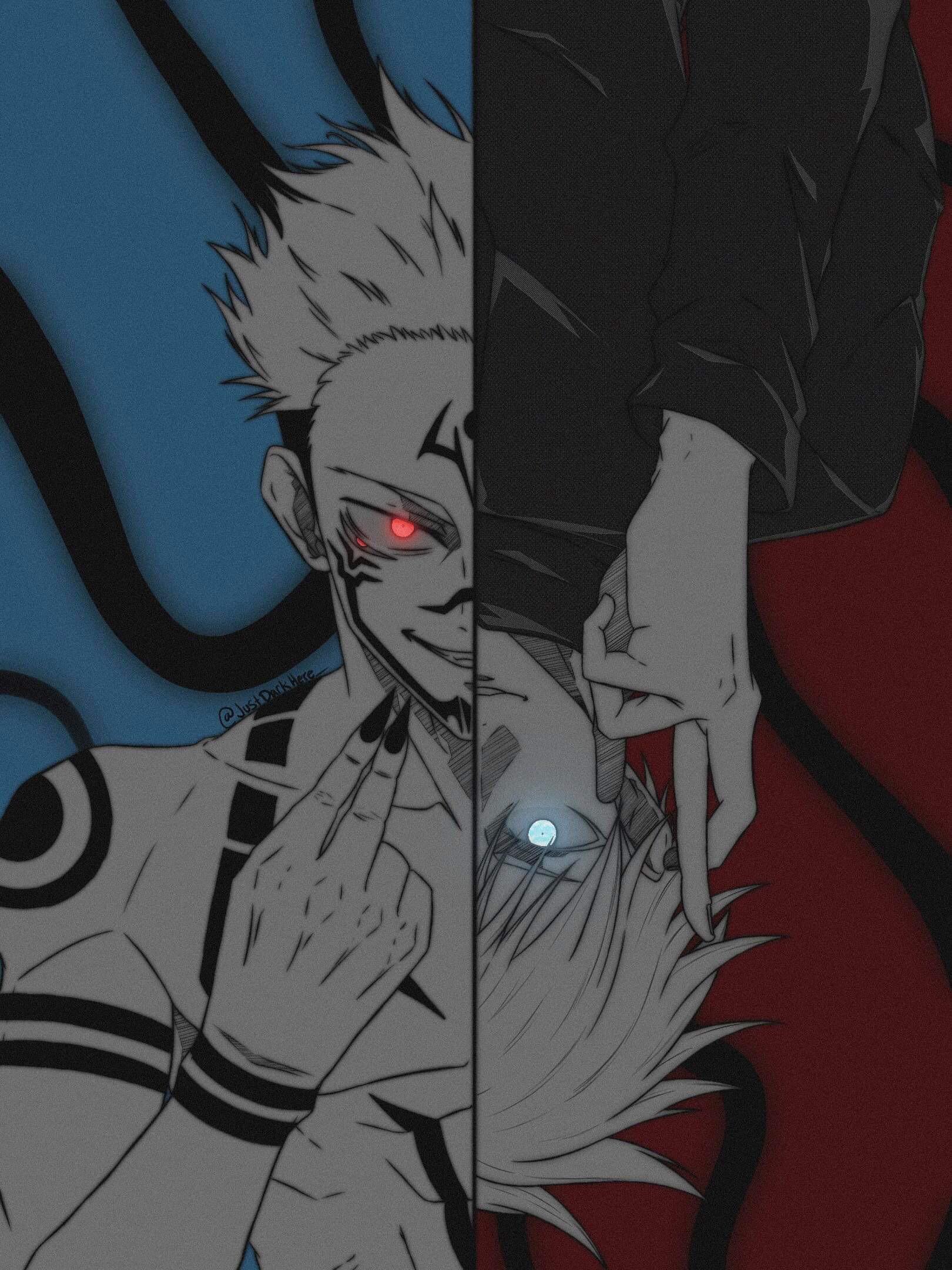 Gojou Sukuna Fanart. I Really Don't Share My Drawing Cause I'm Not Confident In My Skill But I Really Wanted To Share This One :)