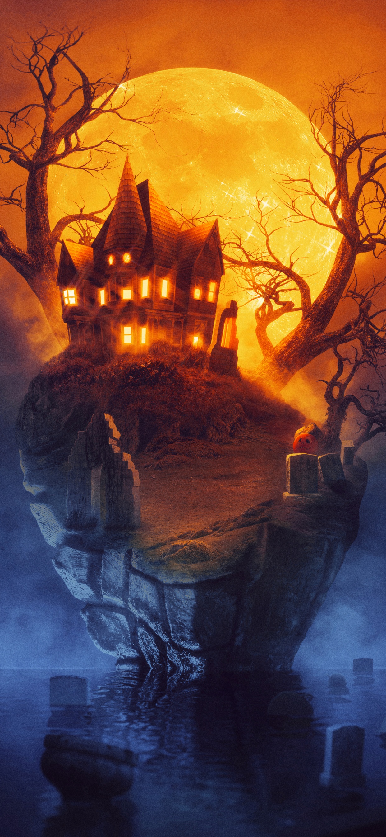 Scary house Wallpaper 4K, Halloween house, Spooky, Horror