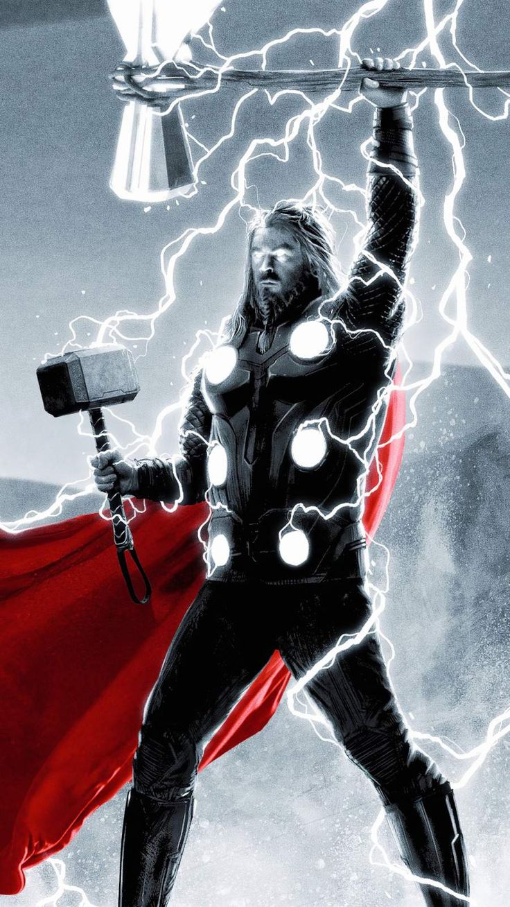 Thor Thunder Art iPhone Wallpaper Wallpaper. Thor wallpaper, Marvel thor, Marvel superheroes