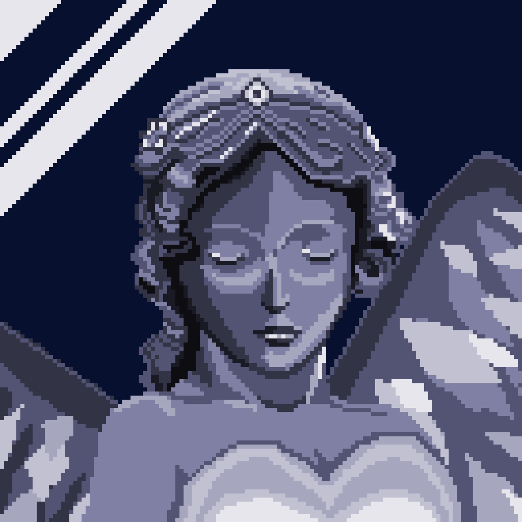 Angel Pixel Art Mobile Wallpaper
