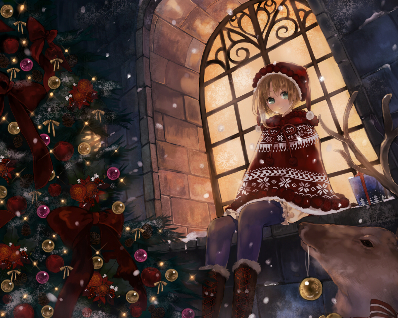 Mobile wallpaper: Anime, Christmas, 1321151 download the picture for free