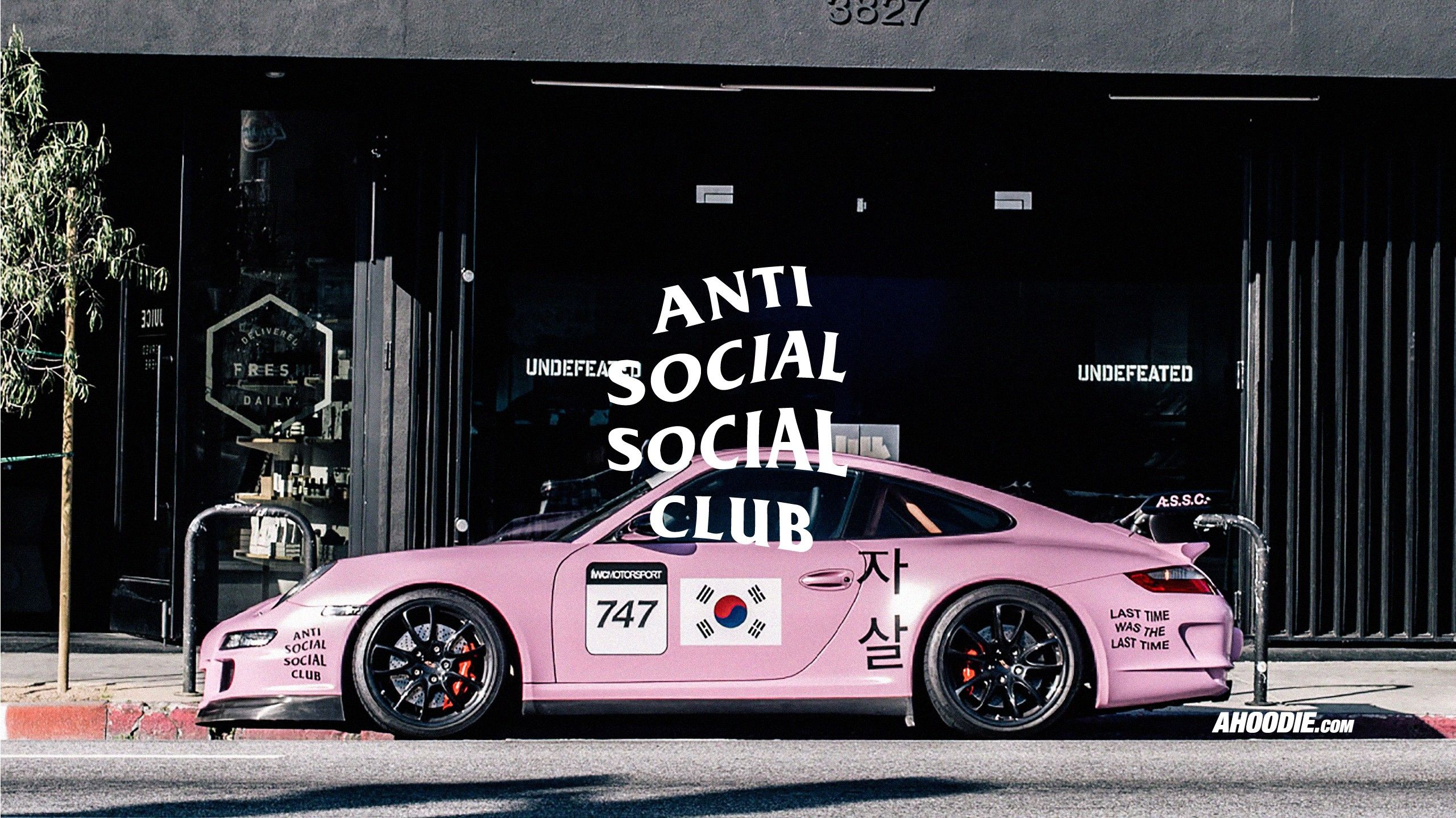 Anti Social Social Club Pink Porsche Wallpaper. Anti social, Hype wallpaper, Macbook air wallpaper