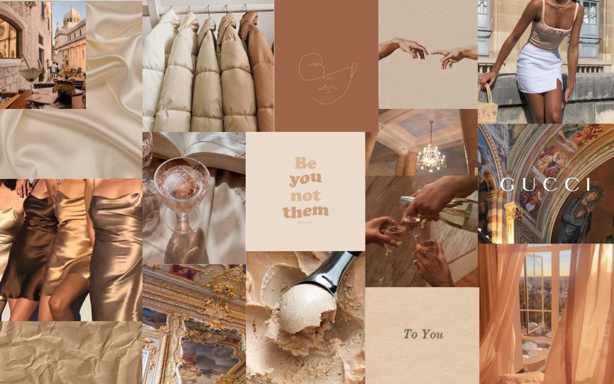 brown macbook wallpaper collage. Aesthetic desktop wallpaper, Desktop wallpaper art, Laptop wallpaper