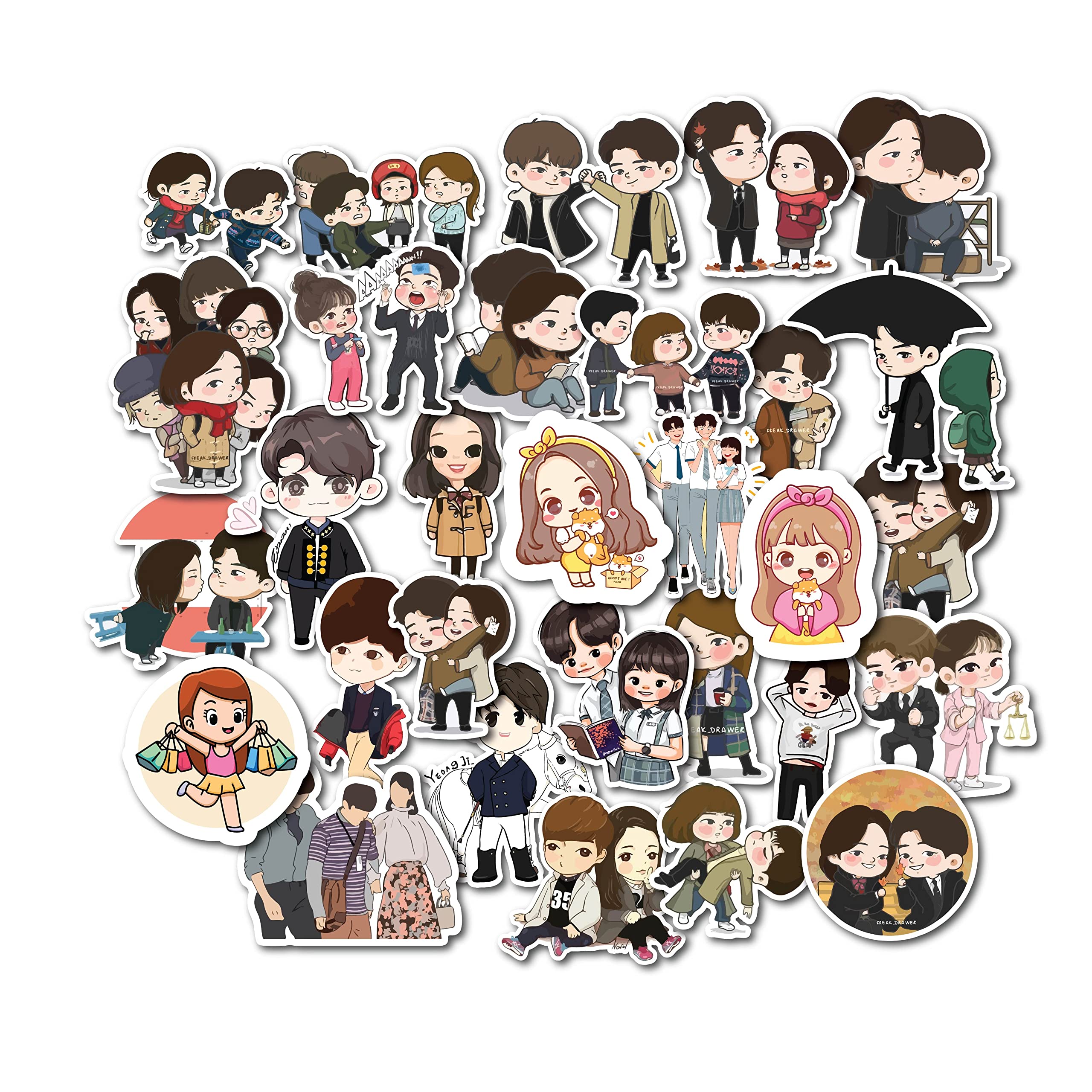 Buy 30 PCs Goblin K Drama Scrapbook Stickers for journals A4 Size Online at Low Prices in India