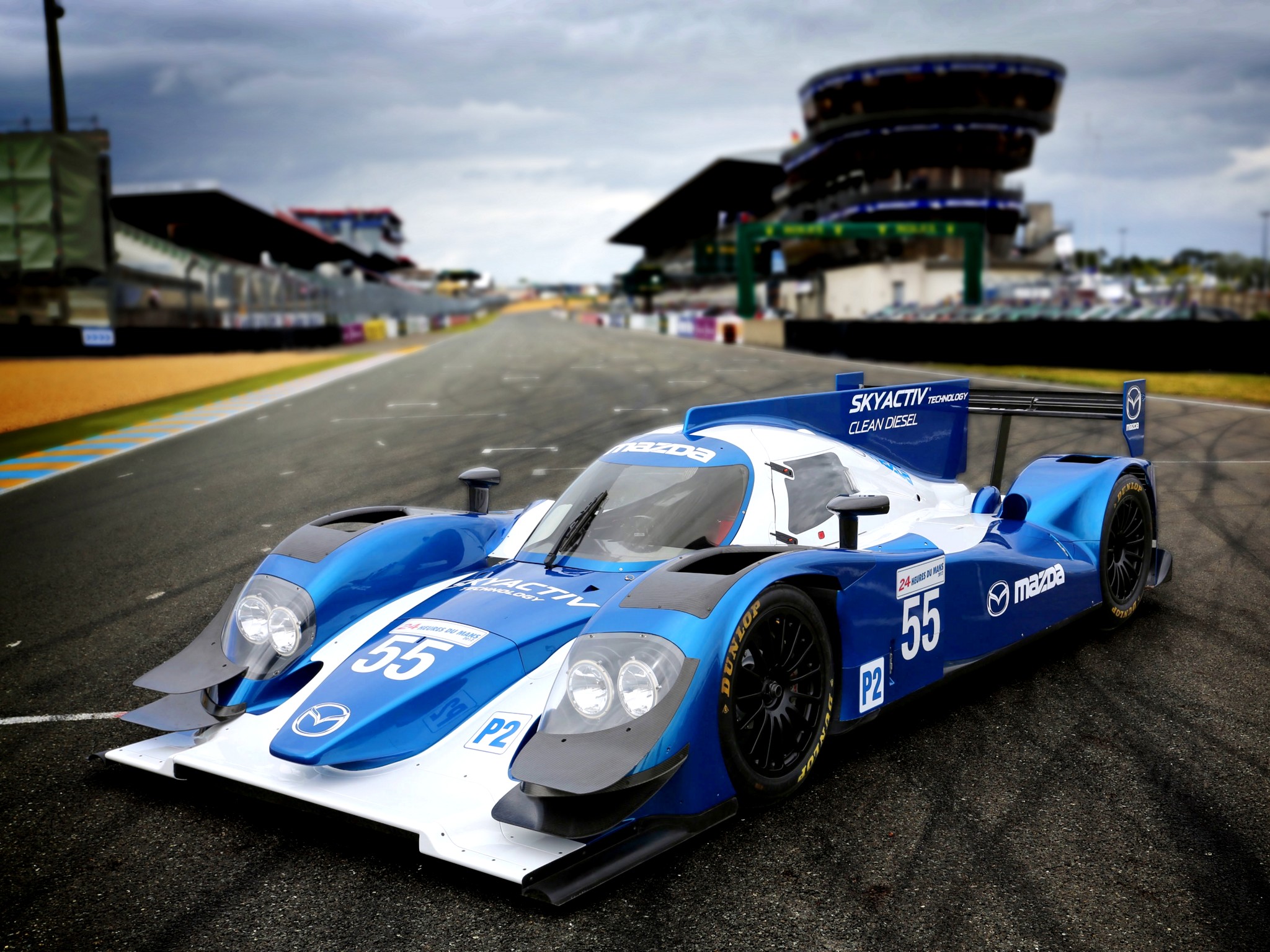 Mazda SKyActiv D LMP2 Le Mans Race Racing Wallpaperx1536