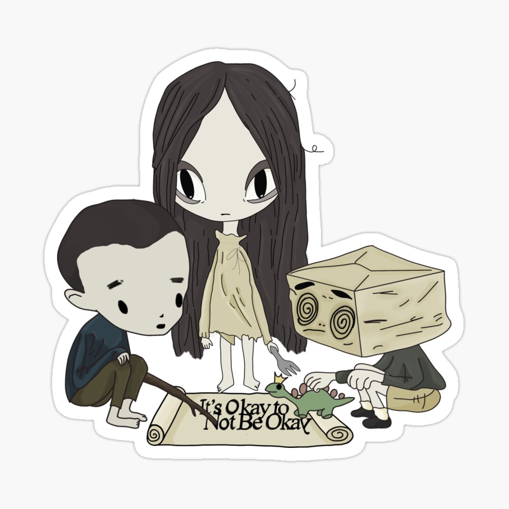 It's okay to not be okay cartoon animation dolls kdrama story book fairytale Pin