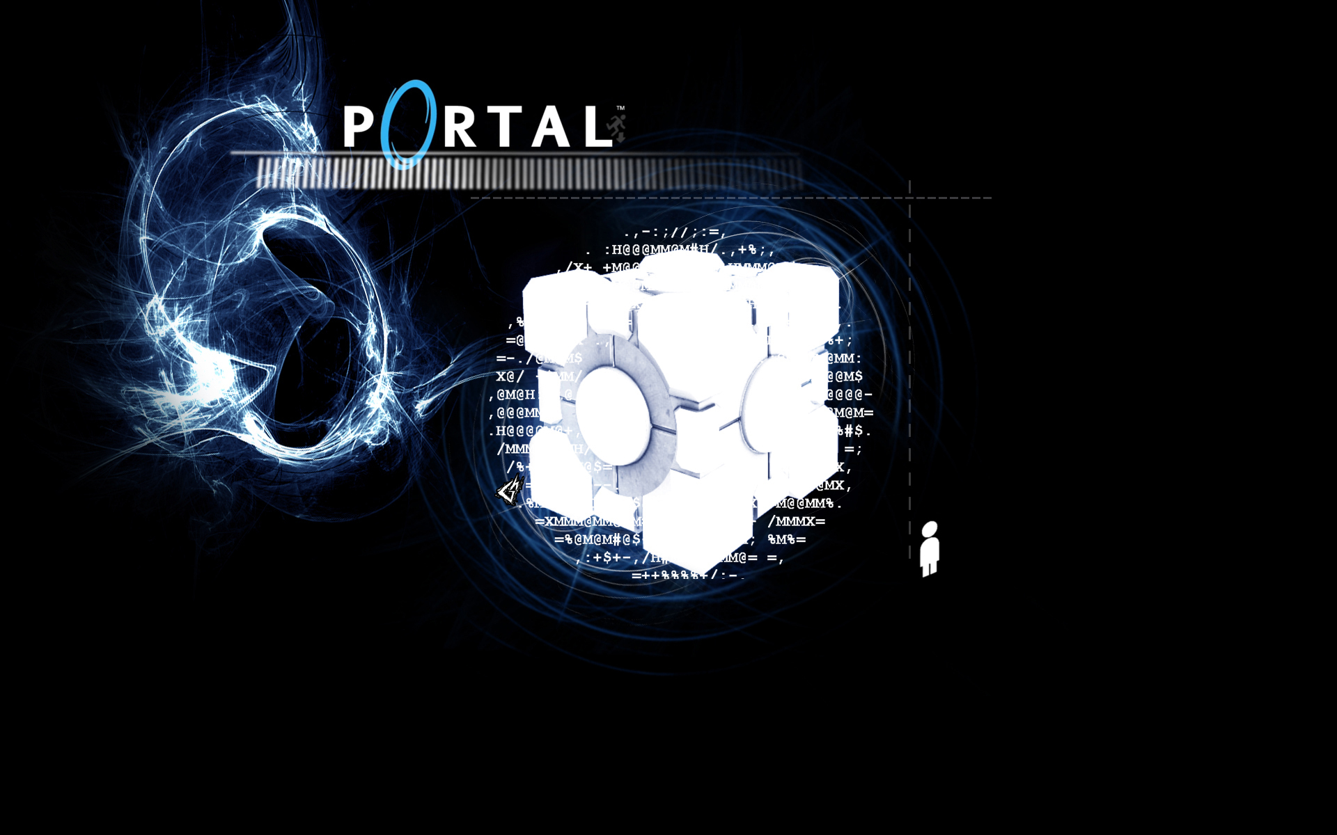 Portal Cube HD Wallpaper