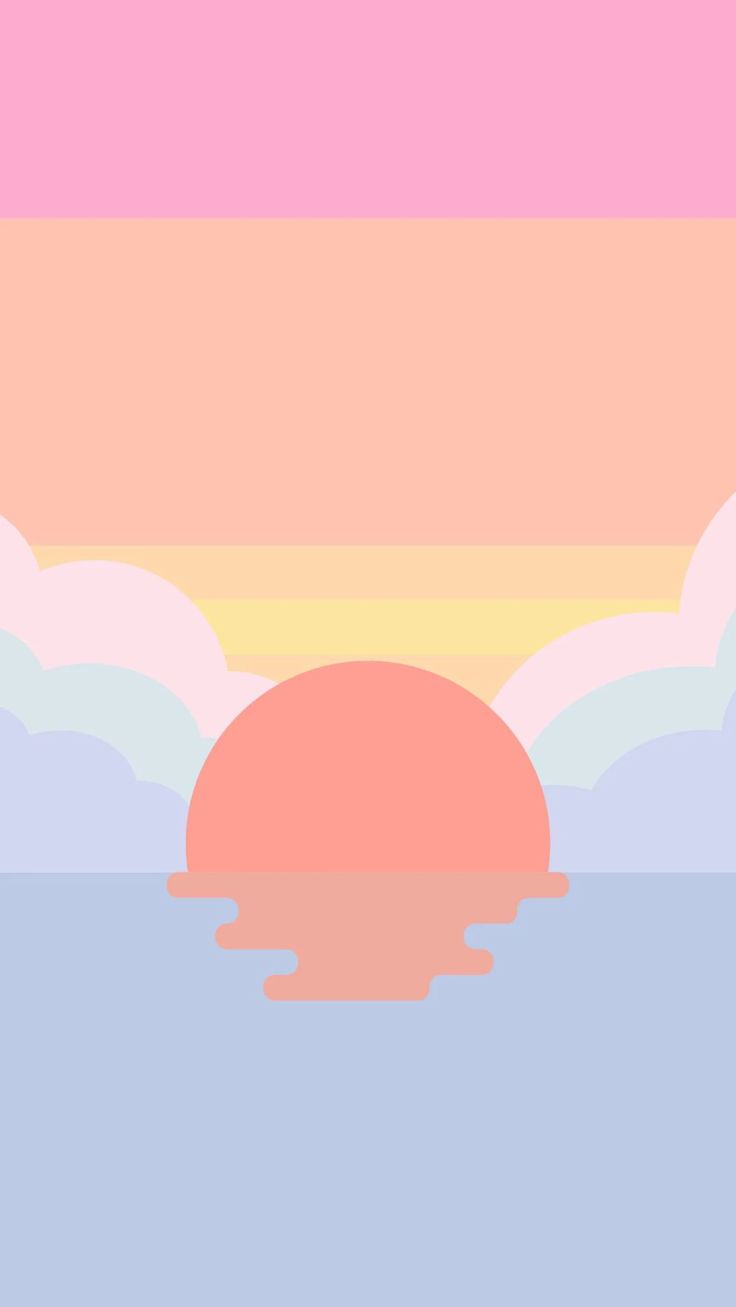 Pastel Sunset Wallpaper. Pastel sunset, Cute wallpaper, Cute canvas paintings