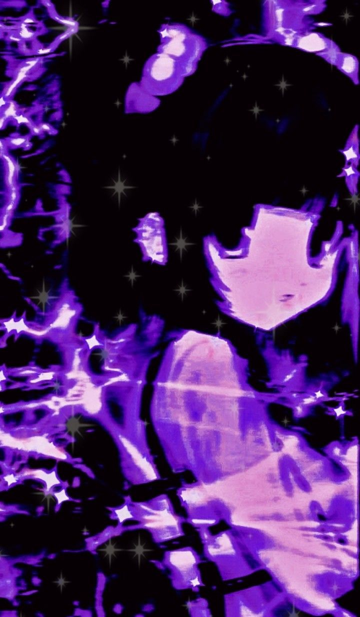 purple wallpaper, Anime wallpaper