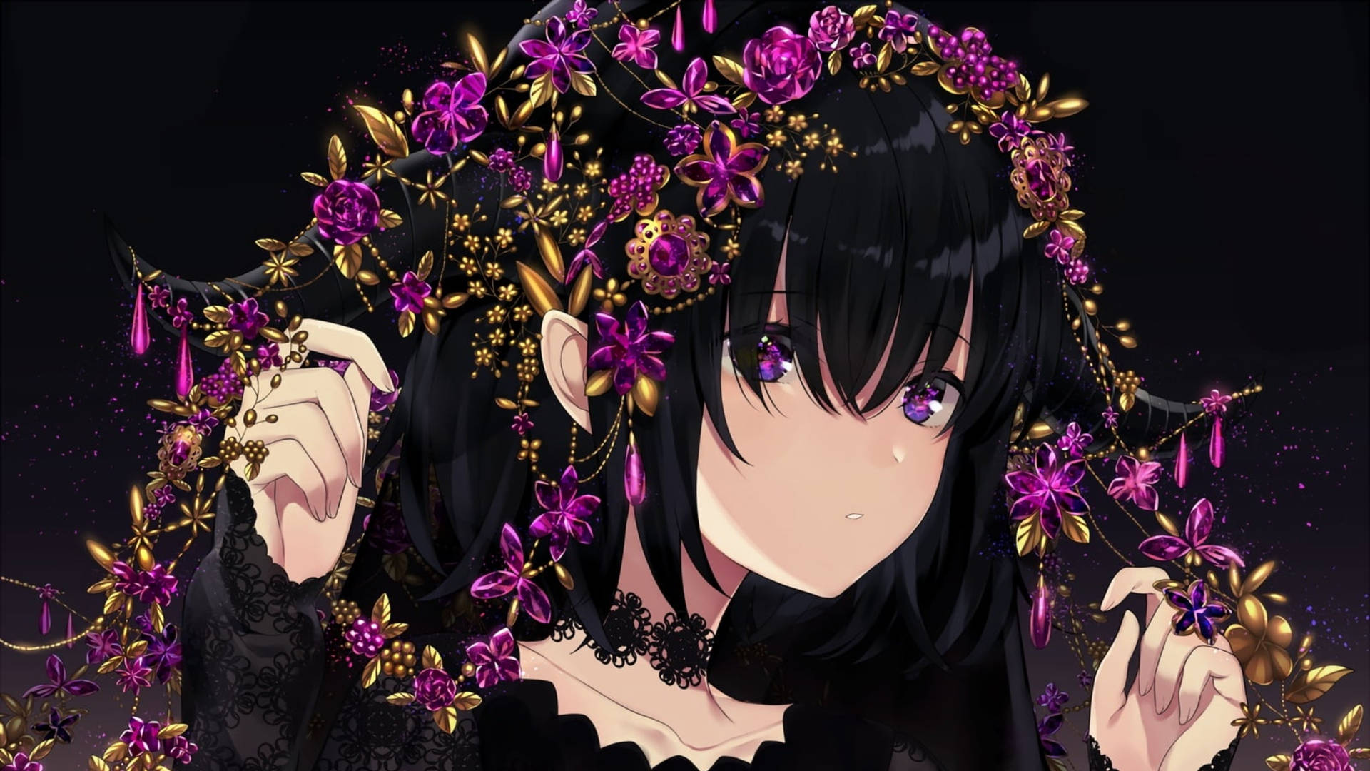 Purple Aesthetic Anime Wallpaper