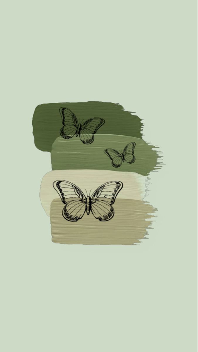 Green Butterfly Aesthetic. para iphone, Cartazes vintage, para telefone
