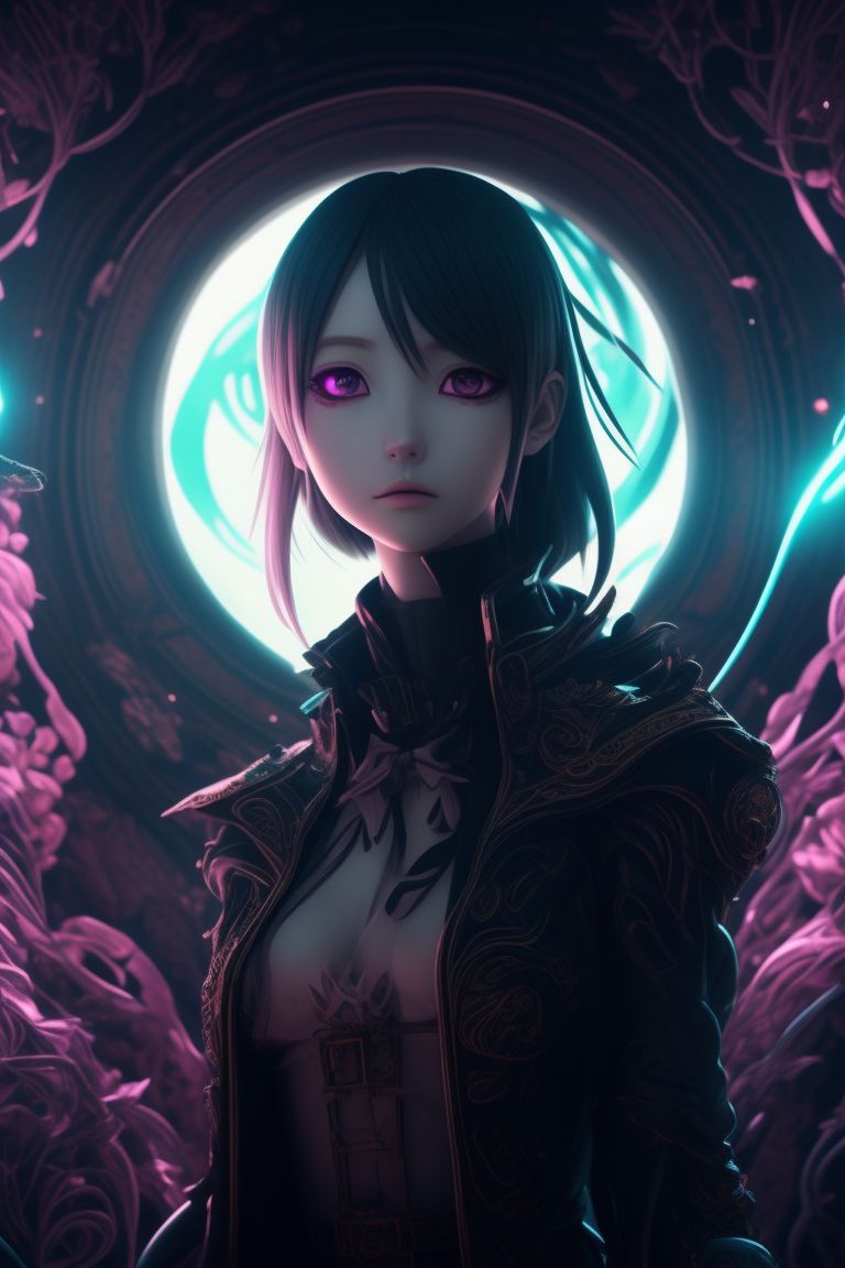 Klutzy Hyena420: Human Undead Female Lich, Monster, Bones, Squeleton, Black Background, Villainous Character, Monstrous, Soft Natural Lighting, Backlighting, Reflections, Bright Illuminations, Detailed Symmetrical Large Round Magical Eyes, Detailed