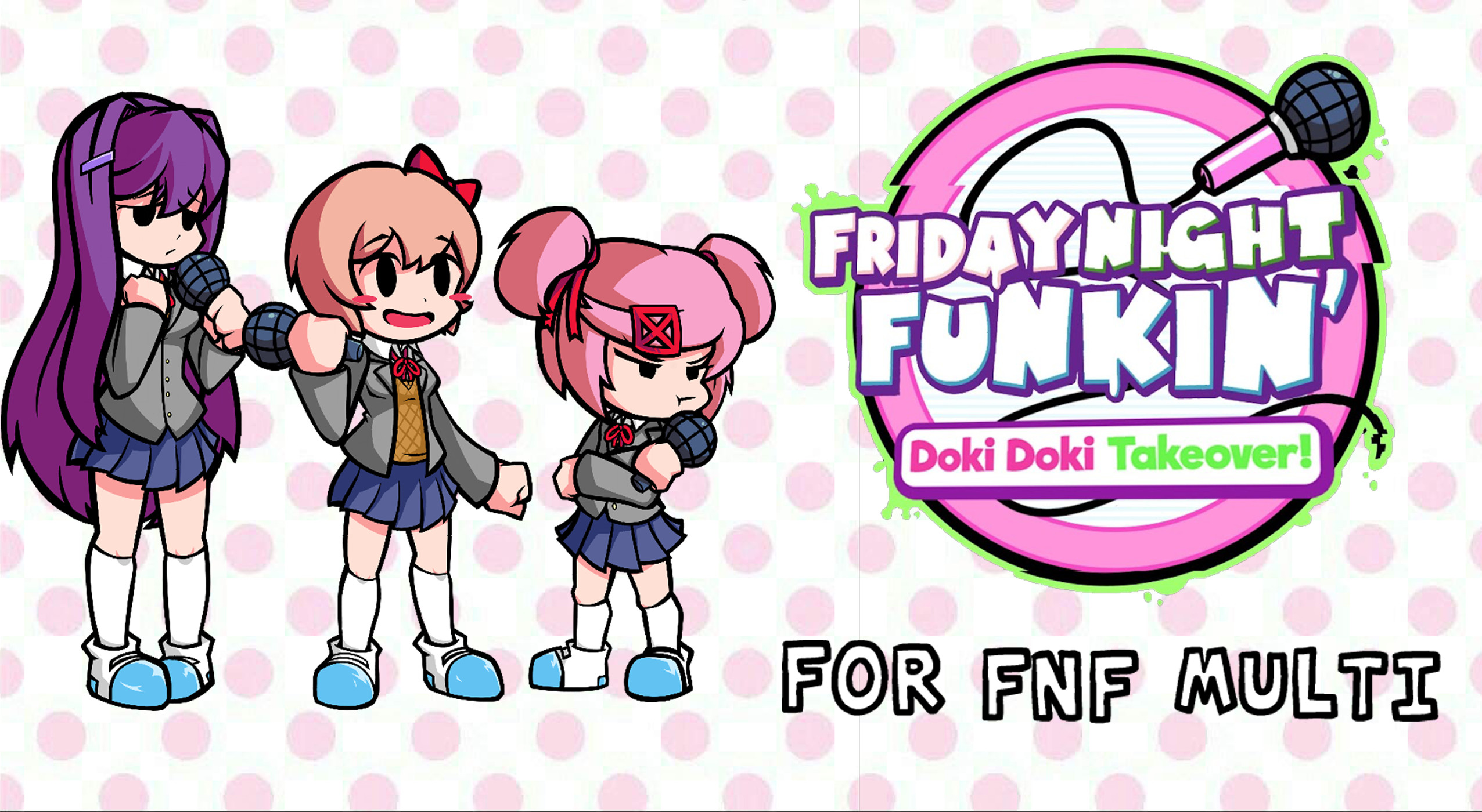 FNF Doki Doki Takeover for FNF Multiplayer [Friday Night Funkin'] [Mods]