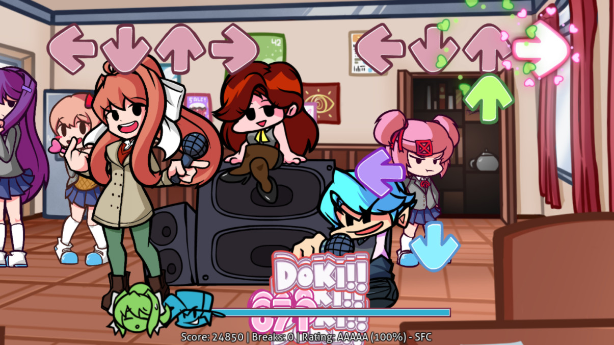 Friday Night Funkin': Doki Doki Takeover Plus! [Friday Night Funkin'] [Mods]