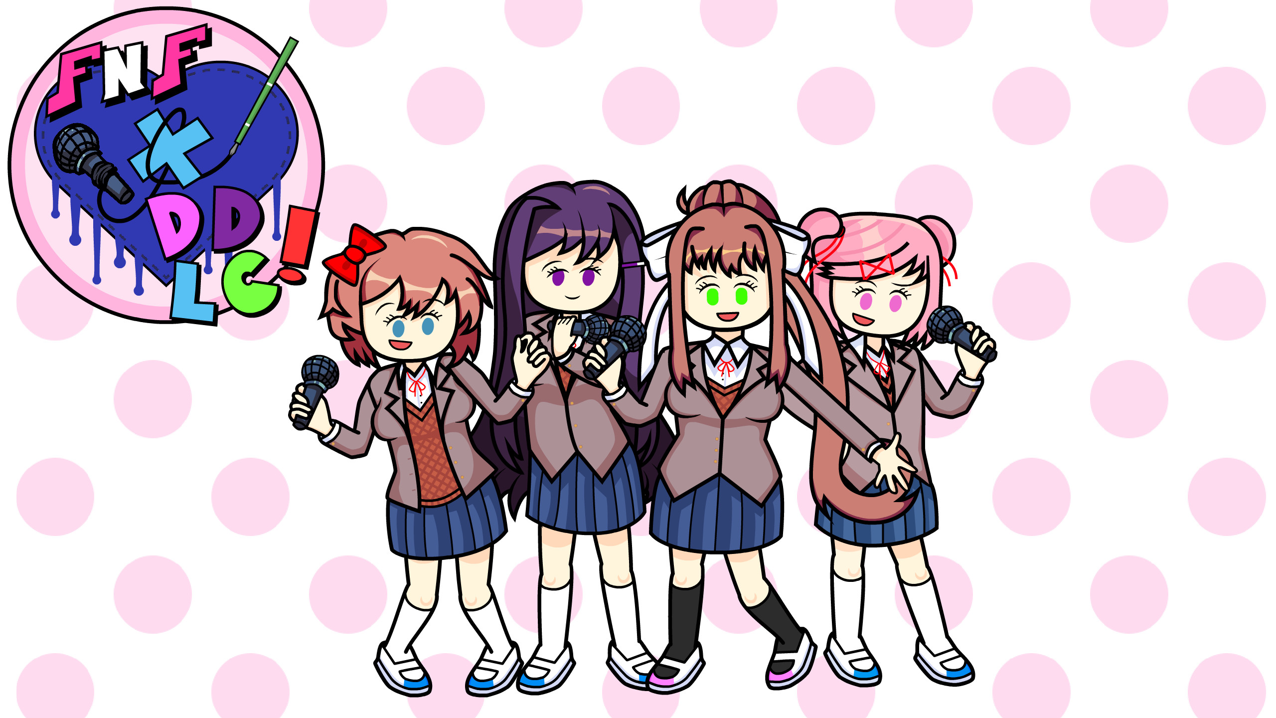 FNF X DDLC [Friday Night Funkin'] [Mods]