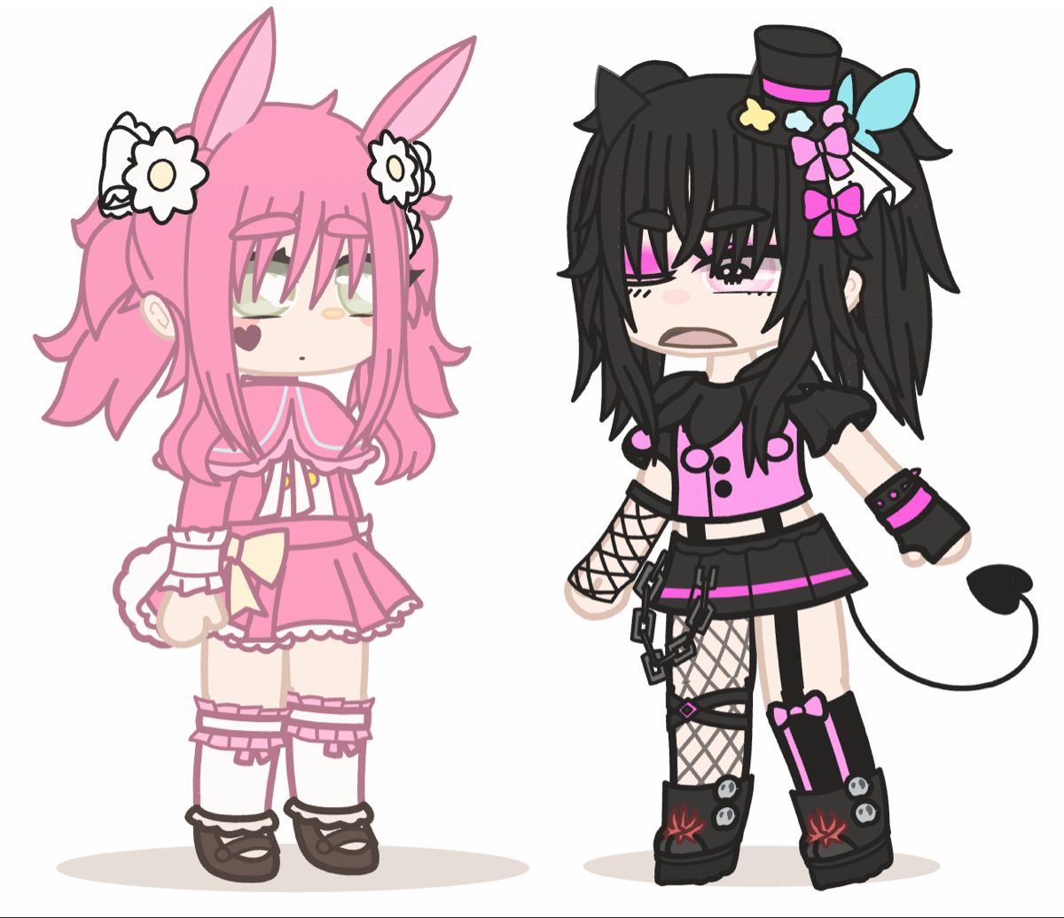 i made kuromi and my melody. Character design, Haikyuu anime, Hello kitty