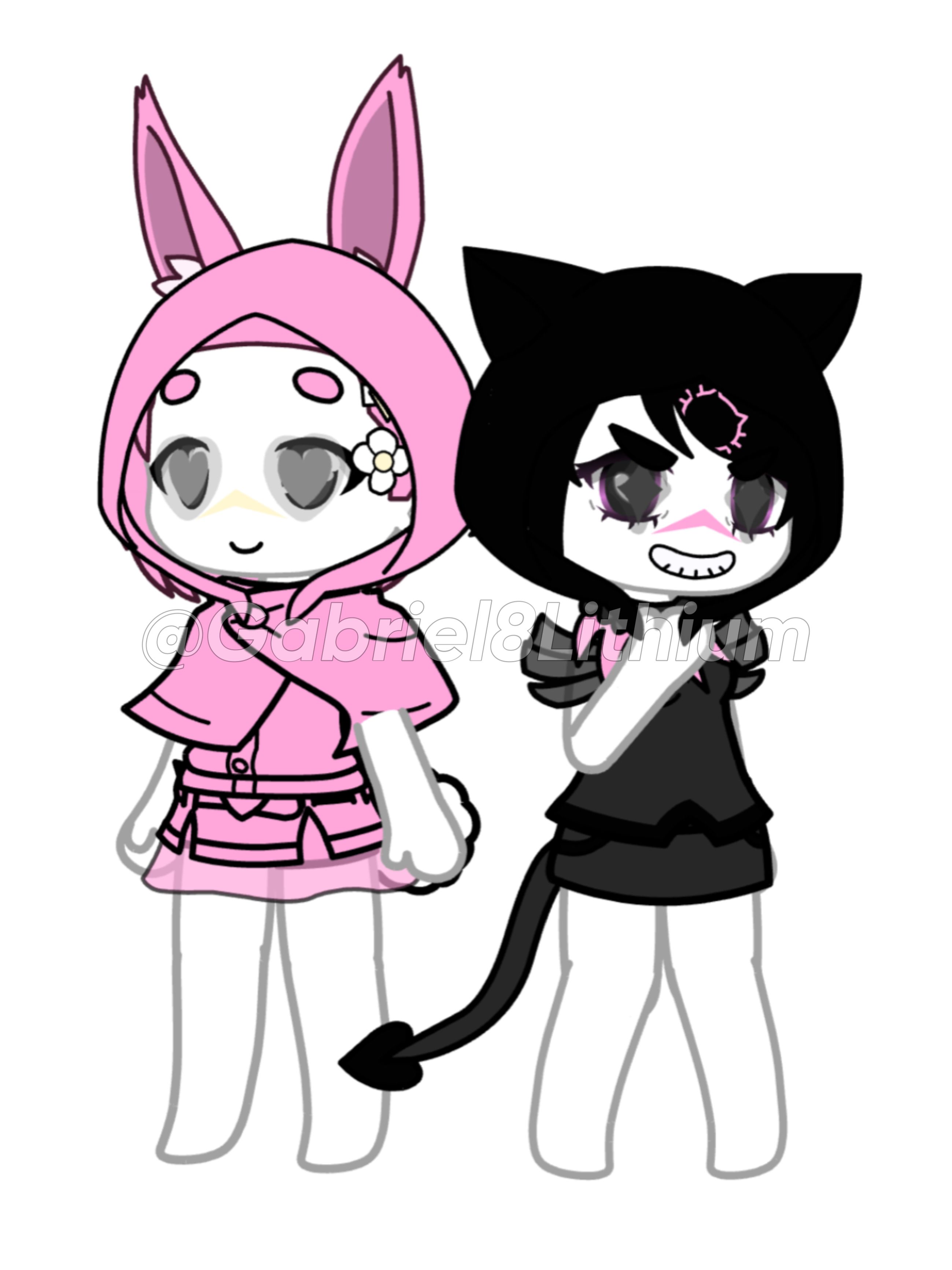 Kuromi and My Melody in Gacha Life. Appreciation, Anime, Life