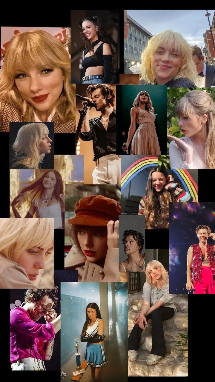 Wallpaper *Taylor, Olivia, Billie & Harry*. Harry taylor, Billie, Taylor swift fan