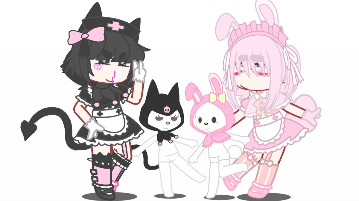 ꨄ] My Melody And Kuromi [ꨄ]. Hello kitty drawing, Cute anime chibi, Character design