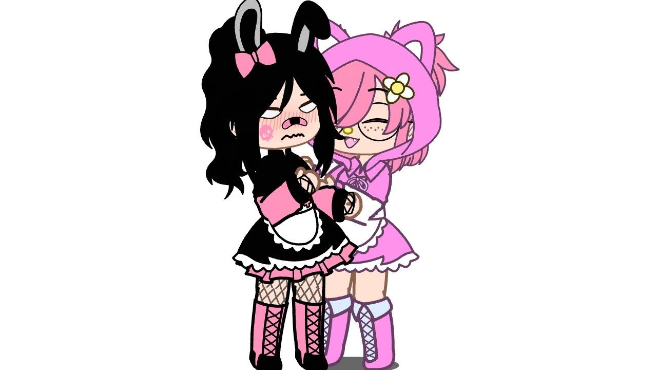 I made kuromi and my melody in gacha and there so cute- ❤. Club outfits, Character, Cute