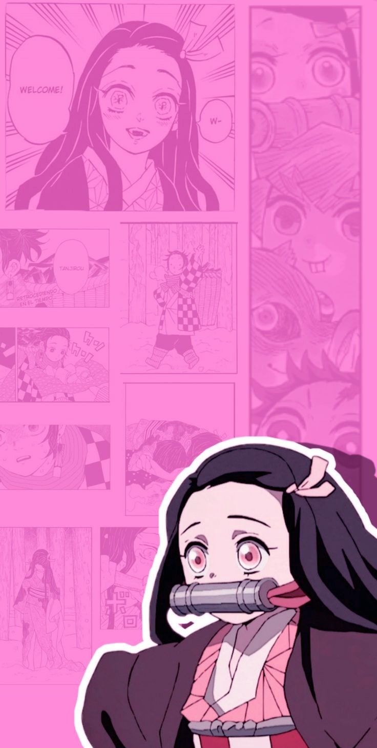 Nezuko Wallpaper Discover more Aesthetic, Background, Cute, iPhone, Lock Screen wallpaper.. Cute anime wallpaper, Anime demon, Anime wallpaper phone