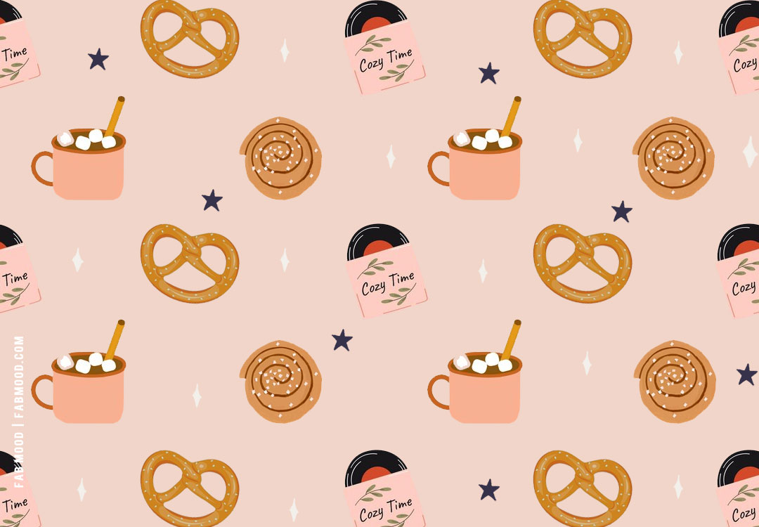 Cute Fall Wallpaper Ideas to Brighten Up Your Devices, Cinnamon Roll + Pretzel. Wedding Color, Haircuts & Hairstyles