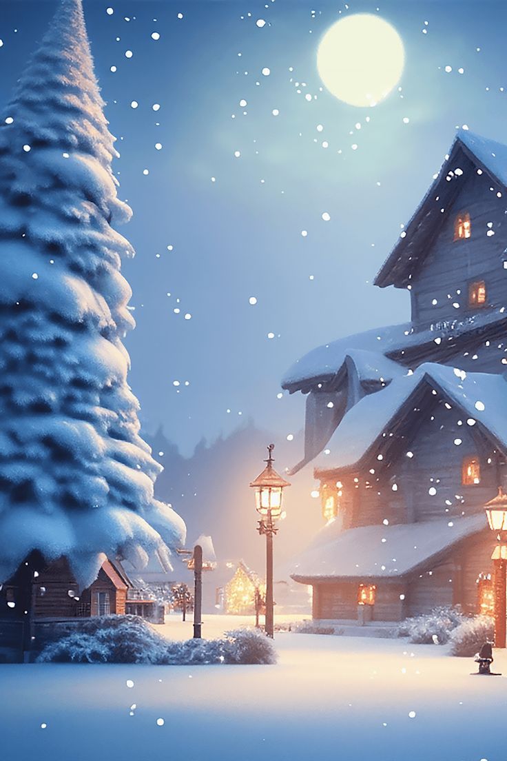Christmas Village Wallpaper