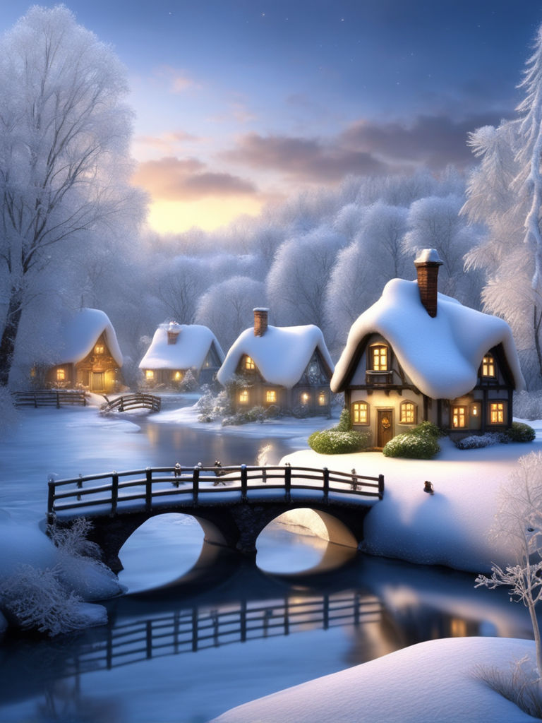 Snowed village