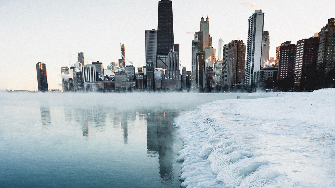 Nature City Water Winter