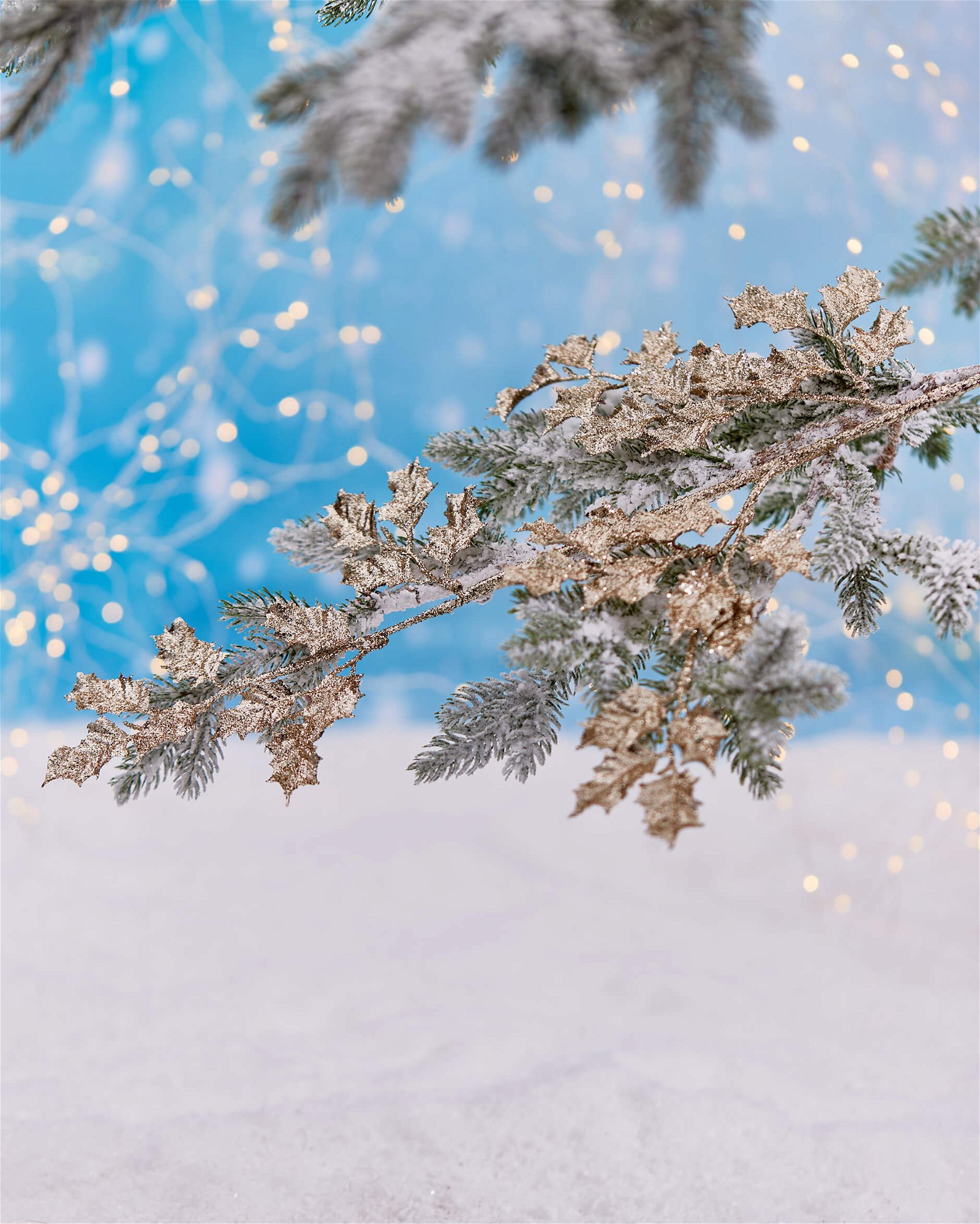 Durand Twig Christmas Decoration Champagne