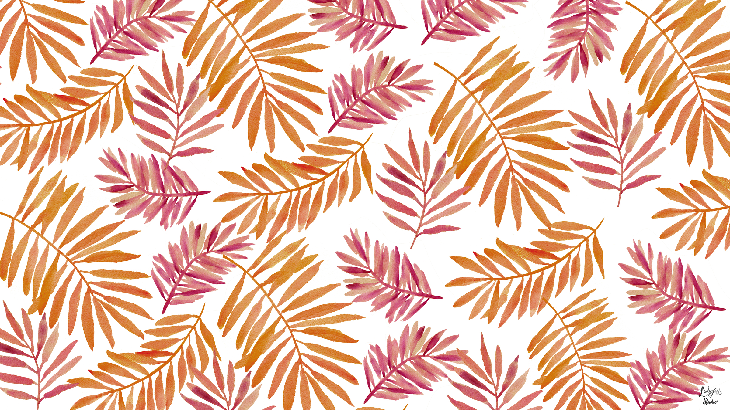 Hello Fall: New watercolor desktop art to inspire you!