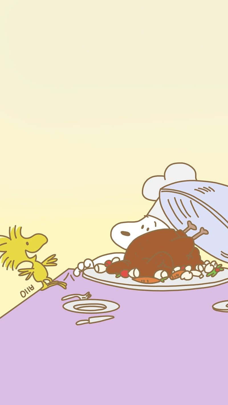 Download Celebrate Thanksgiving with Snoopy this Year! Wallpaper
