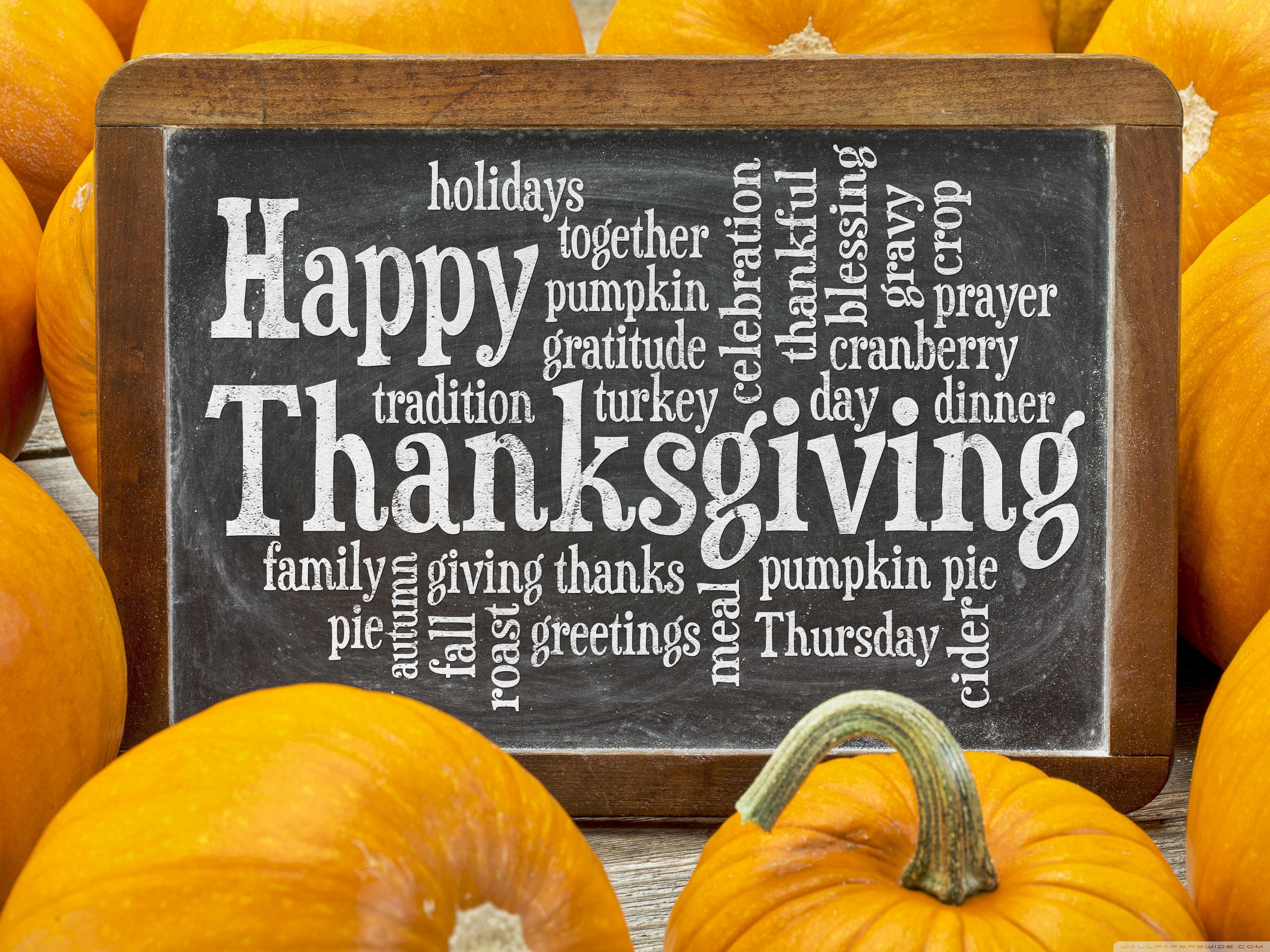 Happy Thanksgiving greetings Ultra HD Desktop Background Wallpaper for 4K UHD TV, Widescreen & UltraWide Desktop & Laptop, Tablet