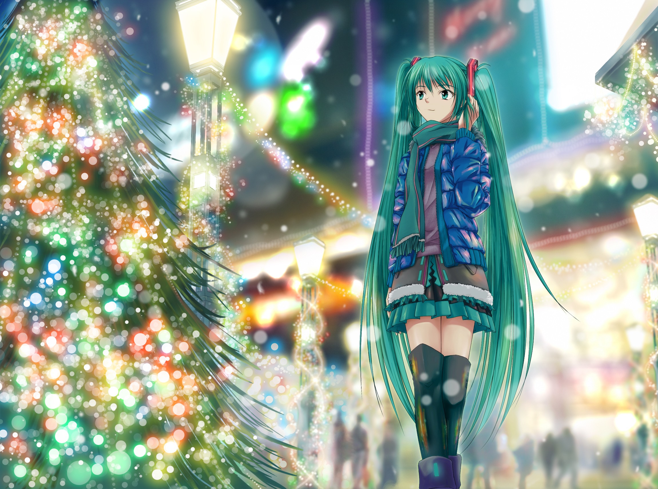 HD Wallpaper: Hatsune Miku Celebrates a