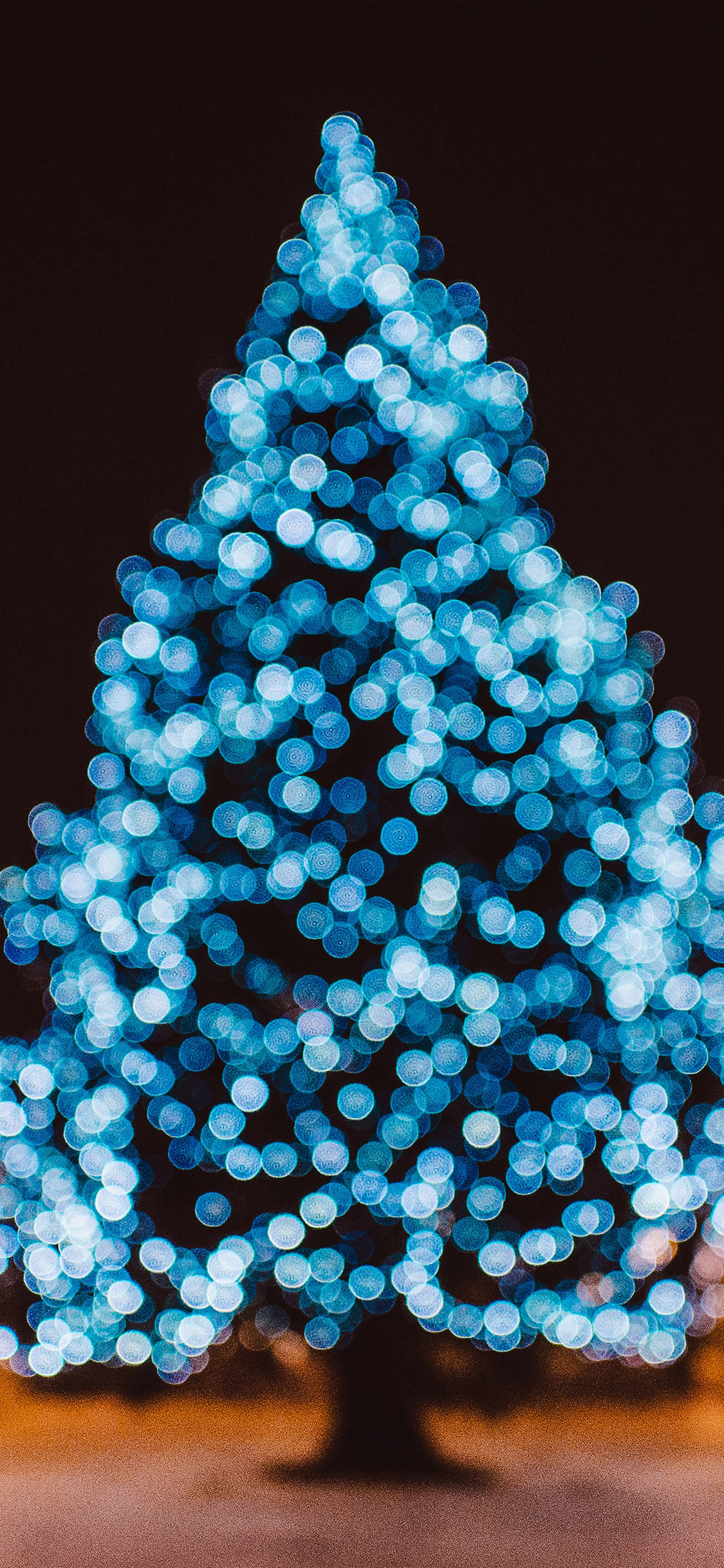 iPhone X wallpaper. city tree bokeh winter art christmas