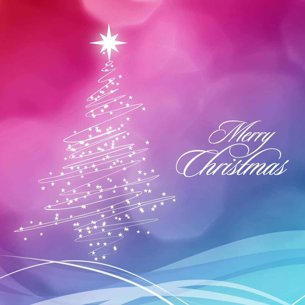 Download Pink Christmas Instagram Greeting Wallpaper