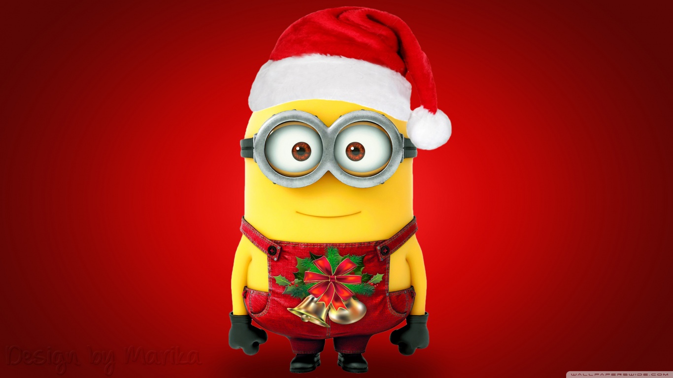 Merry Christmas Minions Ultra HD Desktop Background Wallpaper for 4K UHD TV, Widescreen & UltraWide Desktop & Laptop, Tablet