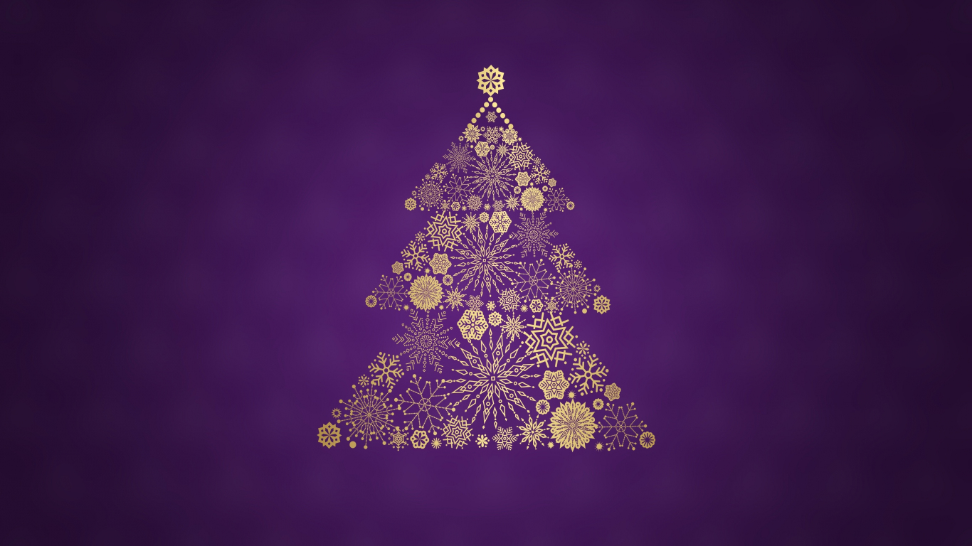 Christmas tree digital art holiday wallpaper background