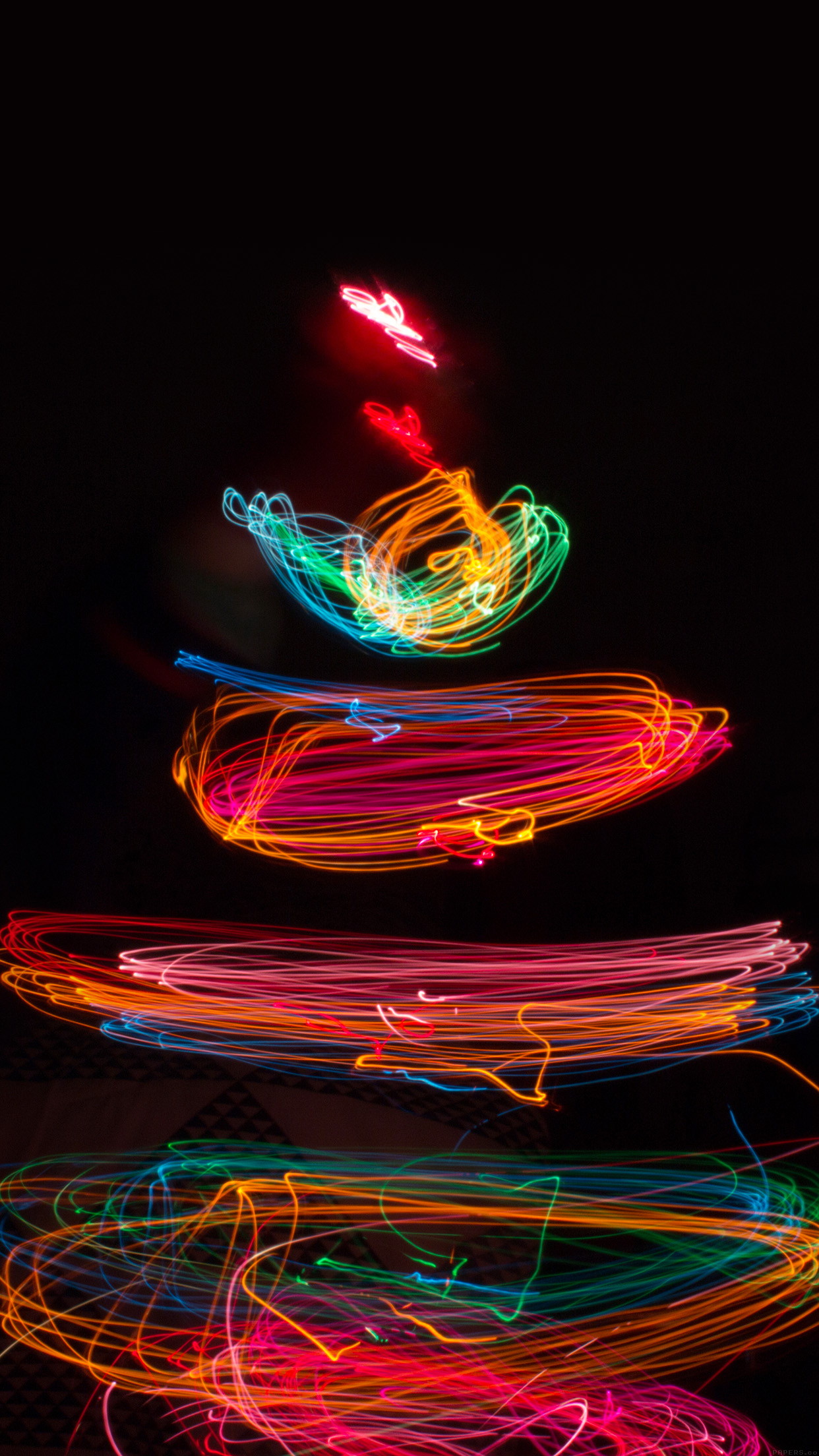 Christmas Tree Lights Art Bokeh