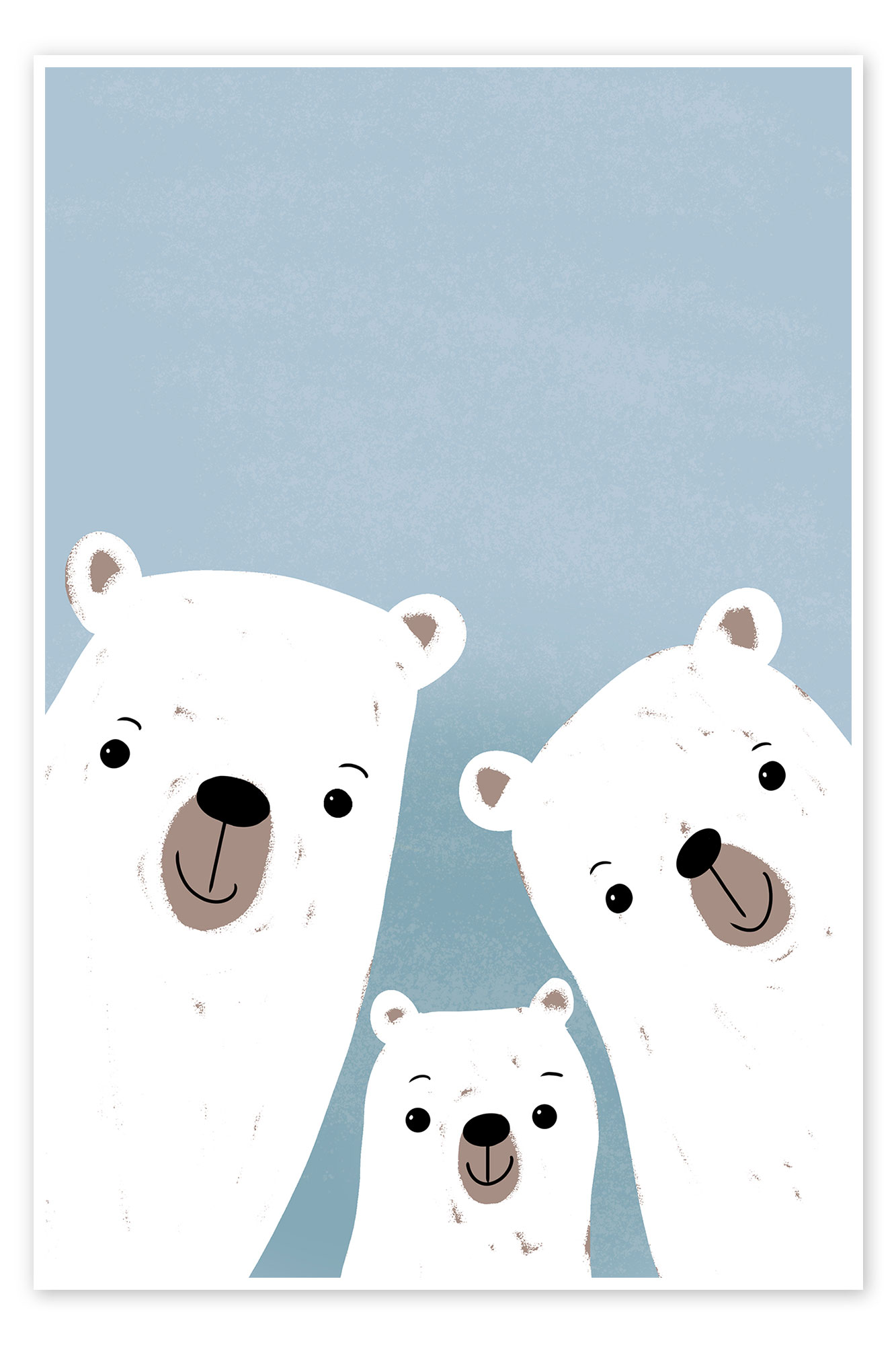 Polar bears family print