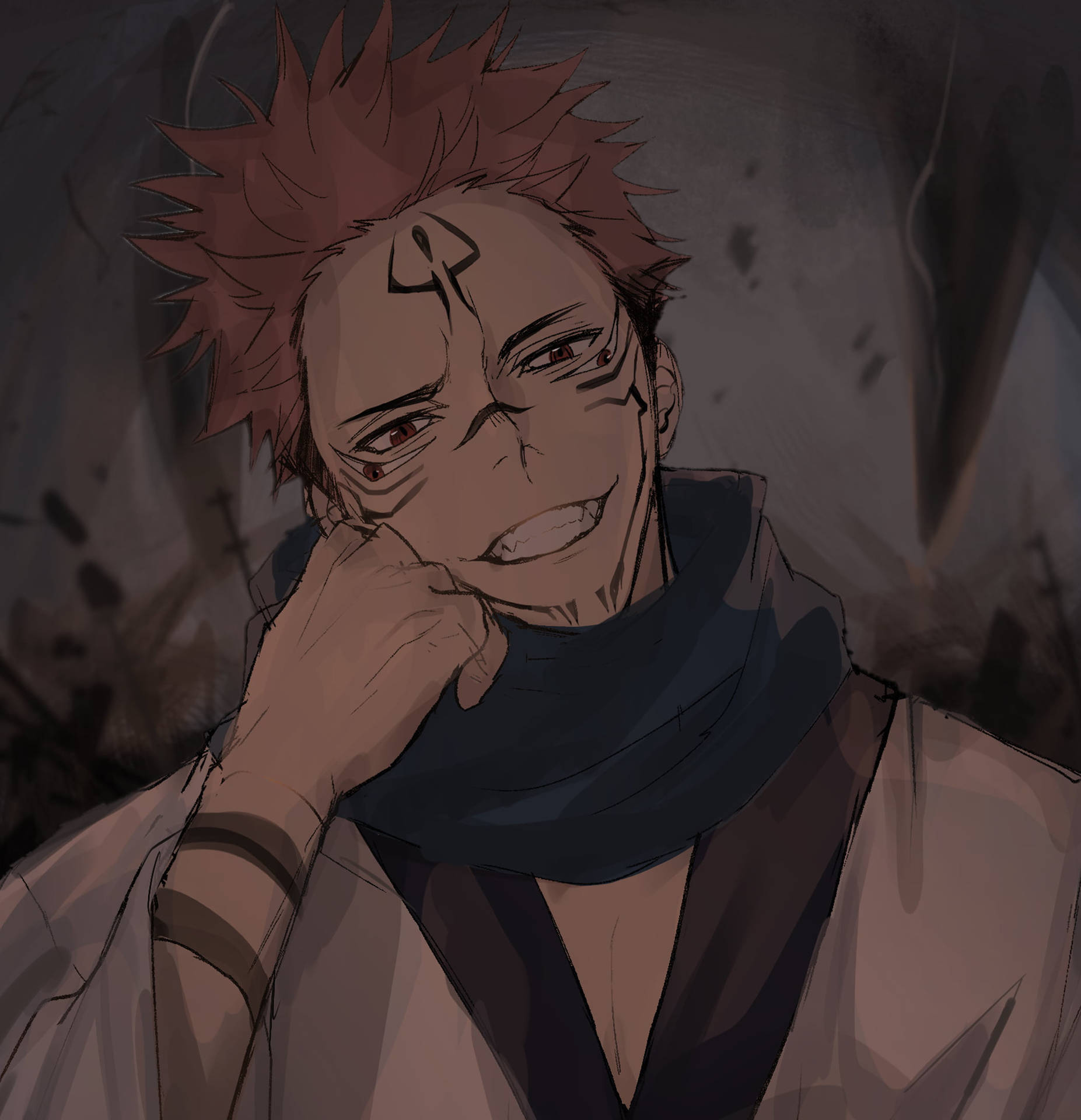 Download Aesthetic Anime Boy Icon Sukuna Wallpaper