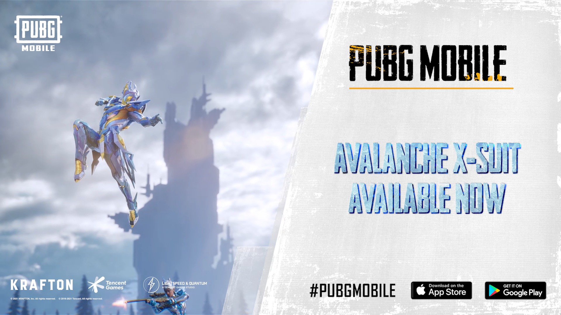 PUBG MOBILE Crashing Down With Unstoppable Force In The New Avalanche X Suit, Available Now!