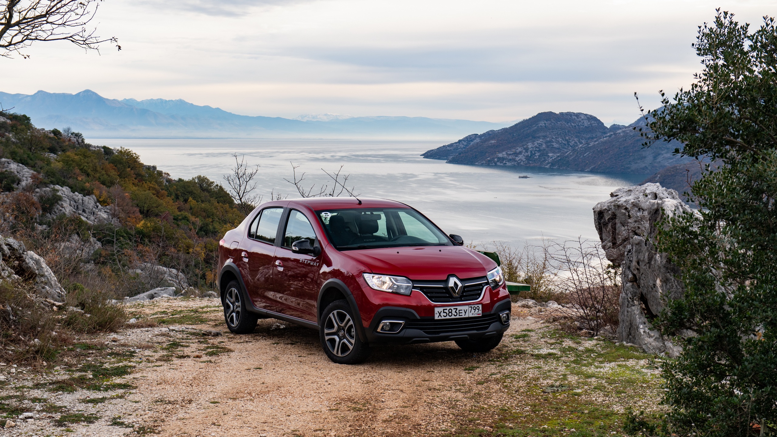 Photo Renault 2018 19 Logan Stepway City Dark Red Cars 2560x1440