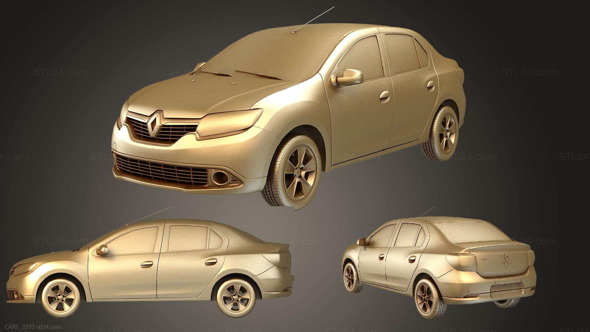 Vehicles Logan 2015, CARS_3293. 3D stl model