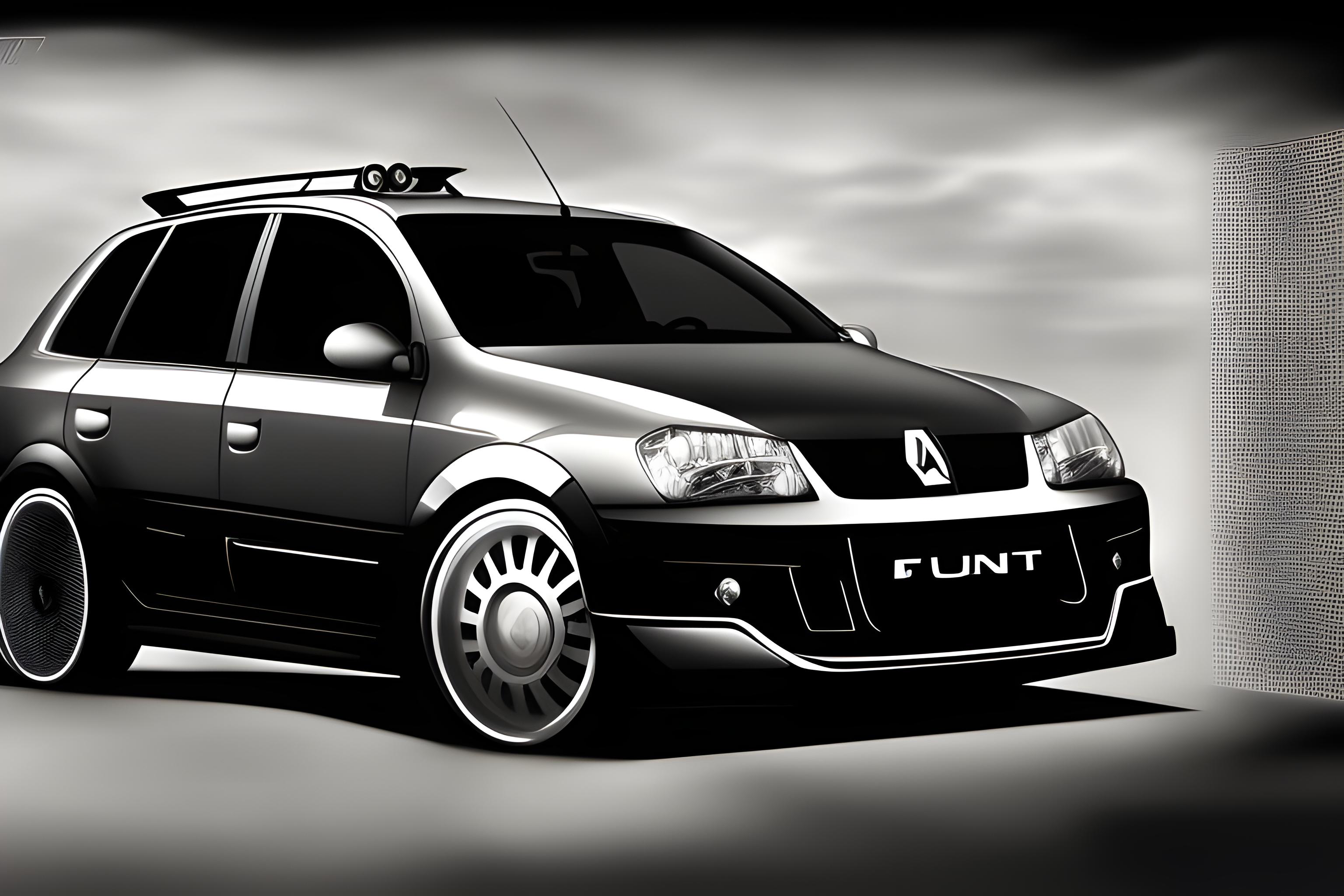 Fondo de pantalla de un auto renault logan 2007 tuning